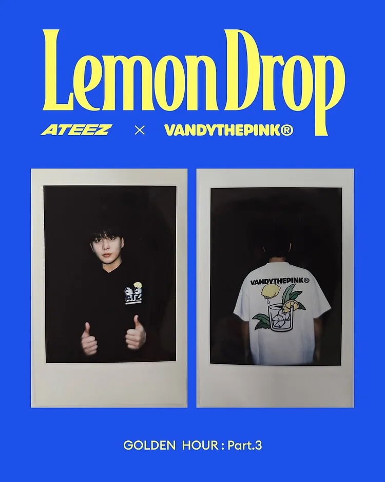 ATEEZ x Vandy The Pink Golden Hour Part: 3 Lemon Drop Hoodie