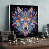 Framed Diamond Painting - Special Shaped - Wolf (25x25cm)