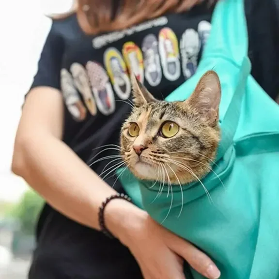Meladen™ Katzenreisetasche, atmungsaktiver Stoff
