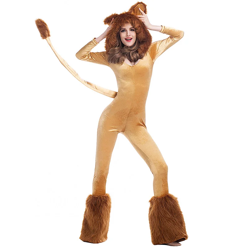 Lions Costume Halloween Animal Circus Performance Costume Novameme