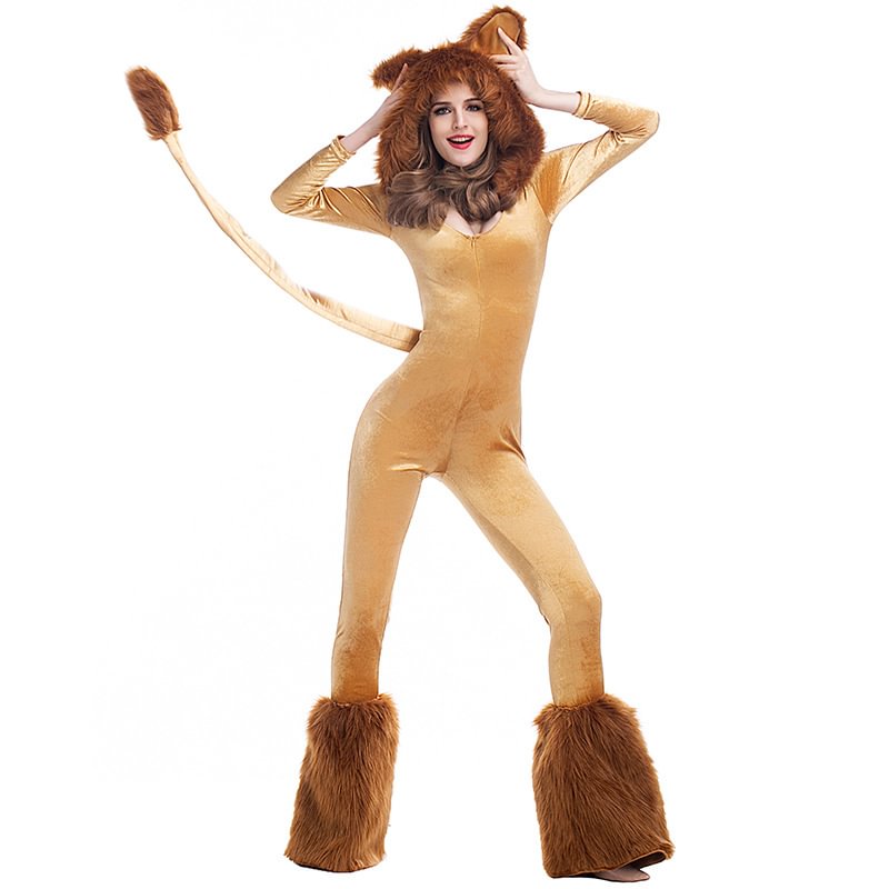 Lions Costume Halloween Animal Circus Performance Costume Novameme