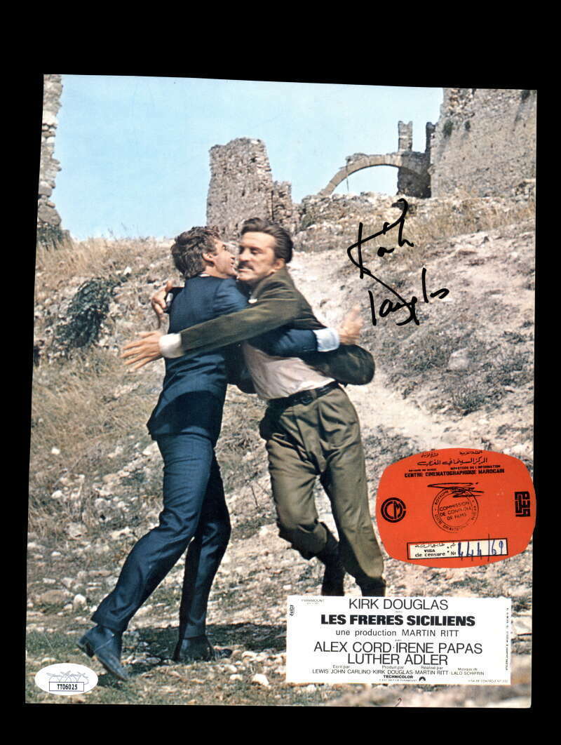 Kirk Douglas JSA Coa Signed 8x10 Photo Poster painting Autograph