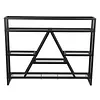 [US Local Warehouse] A-Line Bar Stand Wall Mounted Wine Rack Metal Bottle&Glass Holder Display Shelf