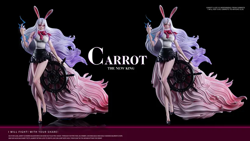 PRE-ORDER Black Studio One Piece Carrot Statue(GK) (Adult 18+)