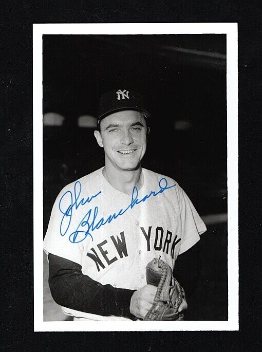 1955-65-JOHNNY BLANCHARD-NY YANKEES - AUTOGRAPHED 4X6 GLOSSY Photo Poster painting-(d.2009)