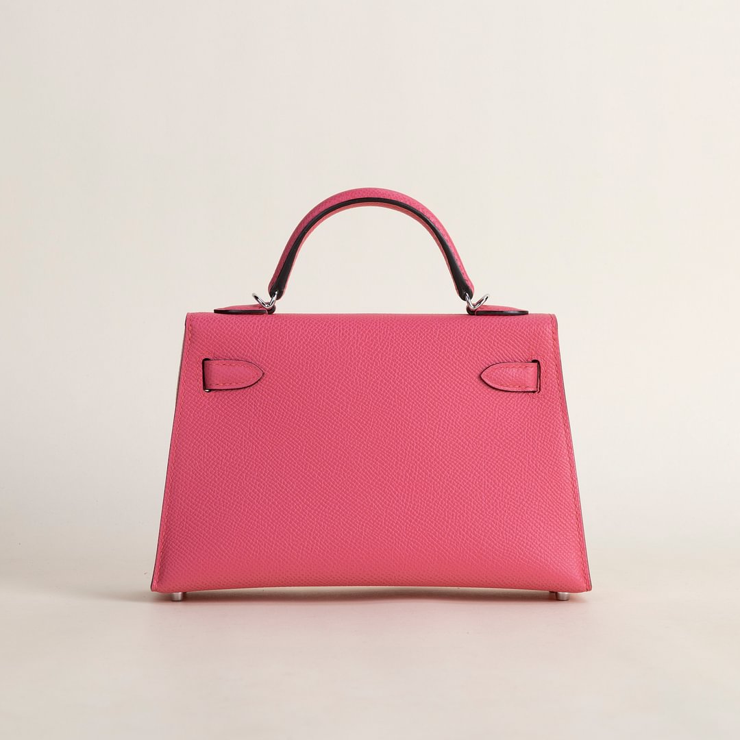 Mini Kelly II Epsom 8W Rose Azalee PHW