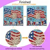 DIY Pre-Framed US Flag Button Art Canvas Kit