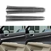 NVCNX Real Carbon Fiber Front Rear Door Inner Panel Decal Strip Cover Trim Soft Sticker Car Interior Accessories for Infiniti G37 2008-2013, for G35 2007-2008, for G25 2011-2012 Sedan 8PCs Black A