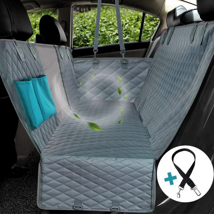 Waterproof Dog Car Seat Cover Hammock With Zipper And Pockets