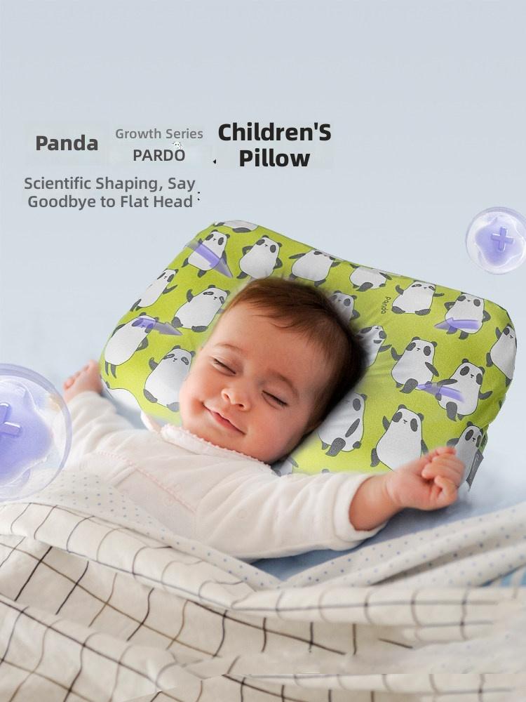 Scientifically Shaped Children's Pillow with Panda Design for Healthy Head Development