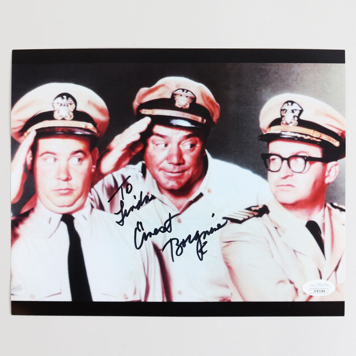 Ernest Borgnine Signed Photo Poster painting 8x10 - COA JSA