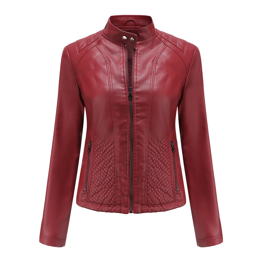 Casual Leather Simple Biker Jacket