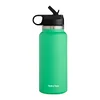 40oz Insulated Cup Mug Straw Lid Stainless Steel Thermos Water Bottle Wide Mouth