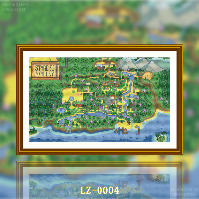 [LZ-0004- New Stardew Valley Standard Farm with Ginger Island]Designer: Wonder4pixels