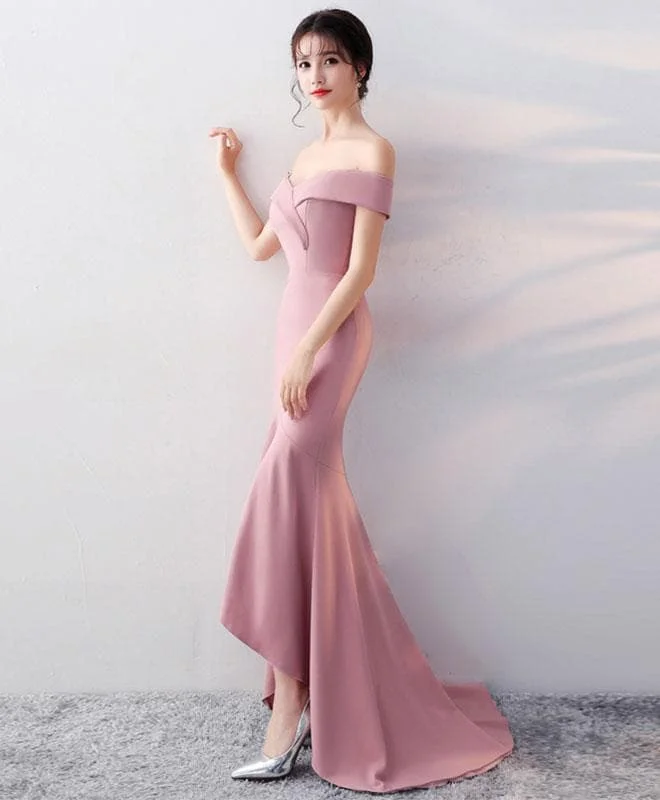 Simple V Neck Long Prom Dress, Mermaid Evening Dress