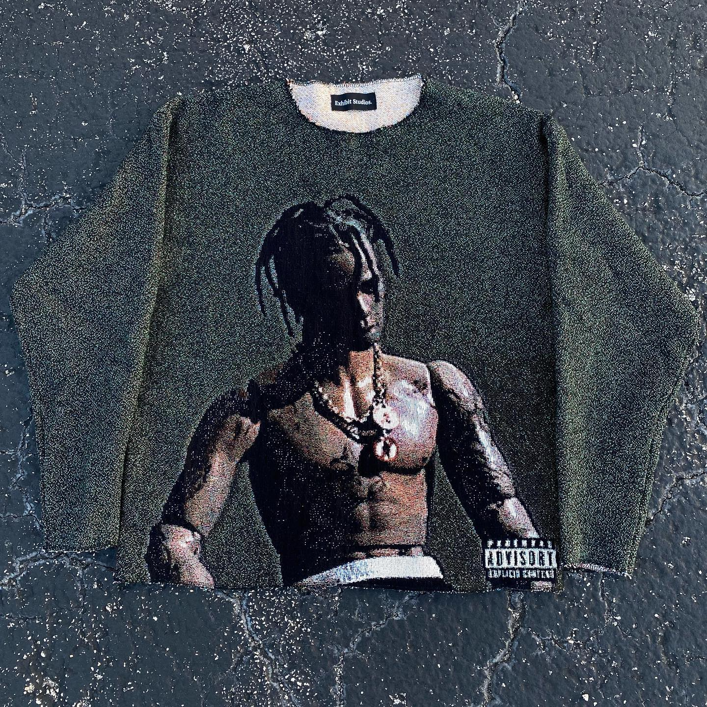 Personalized Vintage Crew Neck Tapestry Sweatshirt