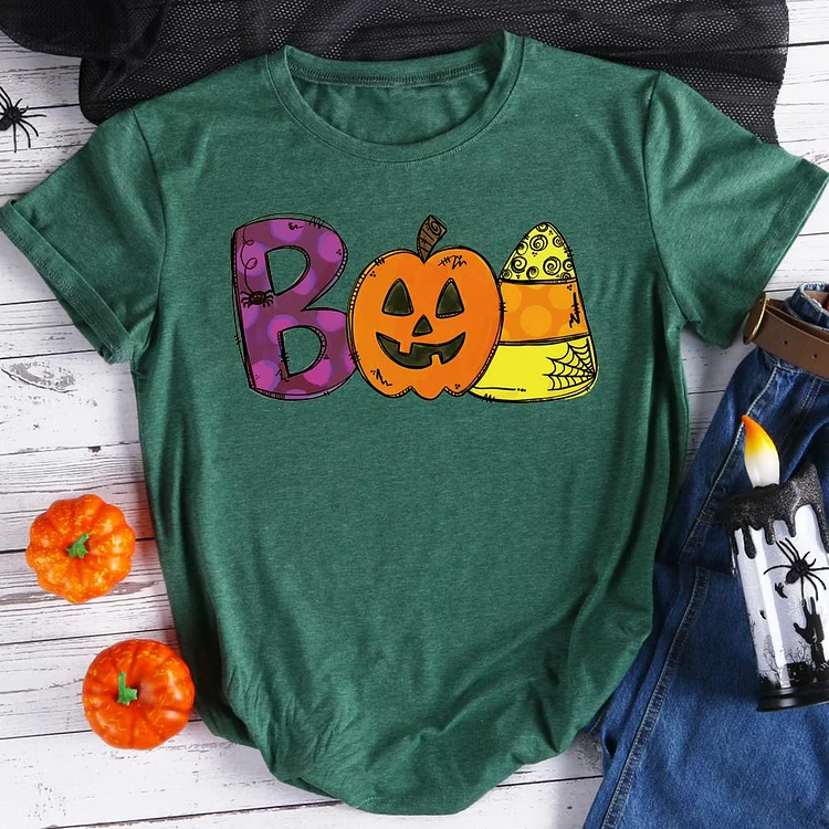 Boo Pumpkin Head  T-Shirt Tee-08061