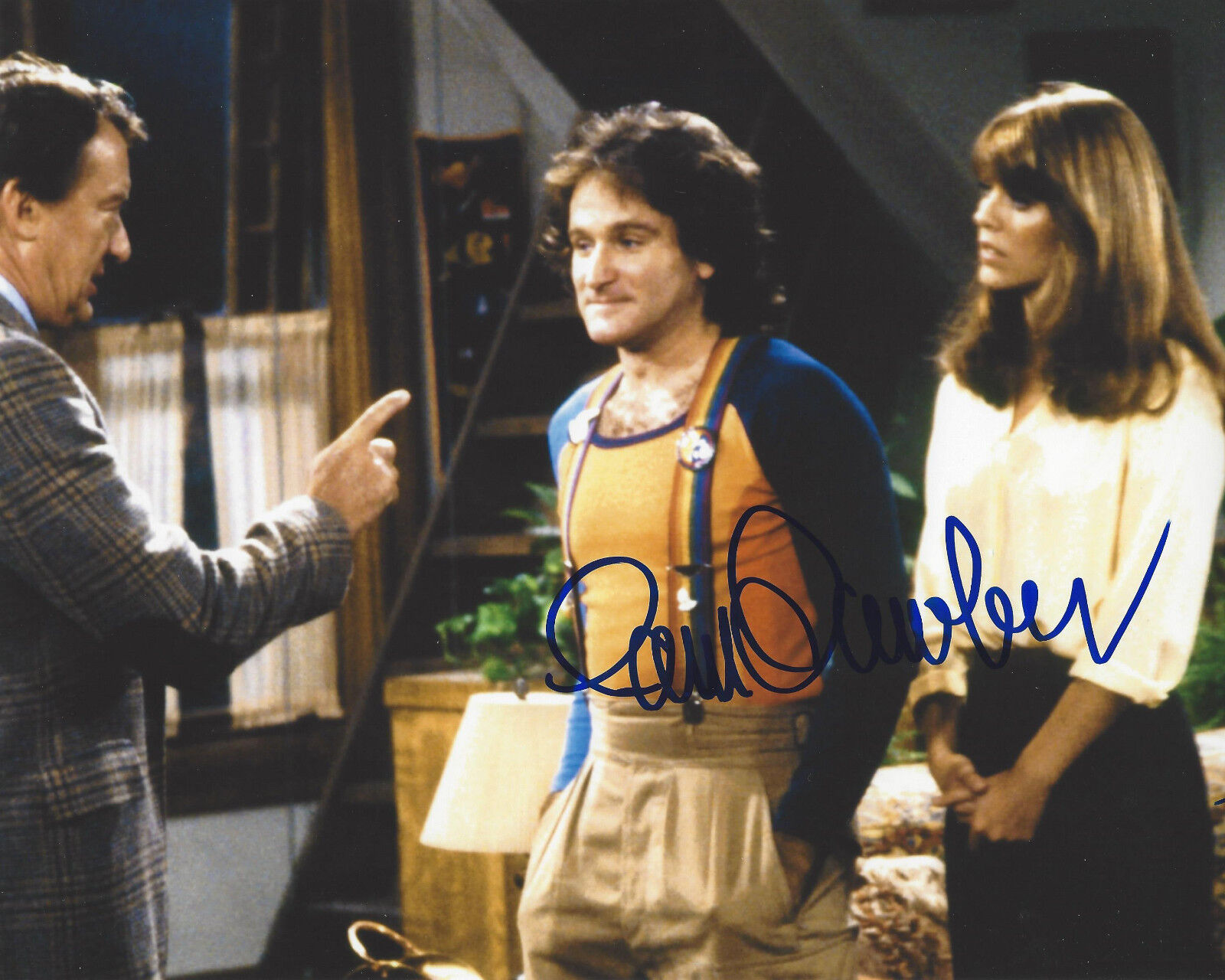 PAM DAWBER SIGNED AUTHENTIC 'MORK & MINDY' AUTHENTIC 8X10 Photo Poster painting B w/COA ACTRESS