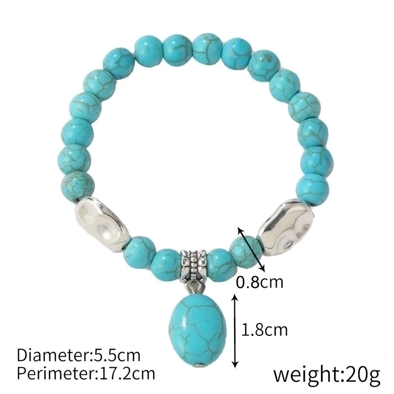 Fashion Starfish Butterfly Turquoise Beaded Women’s Bracelets 1 Piece