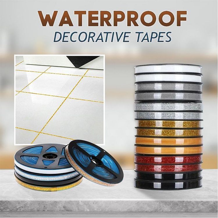 Asher 6 Meters Ceramic Tile Gap Mildewproof Waterproof Self-adhesive Decorative Tapes