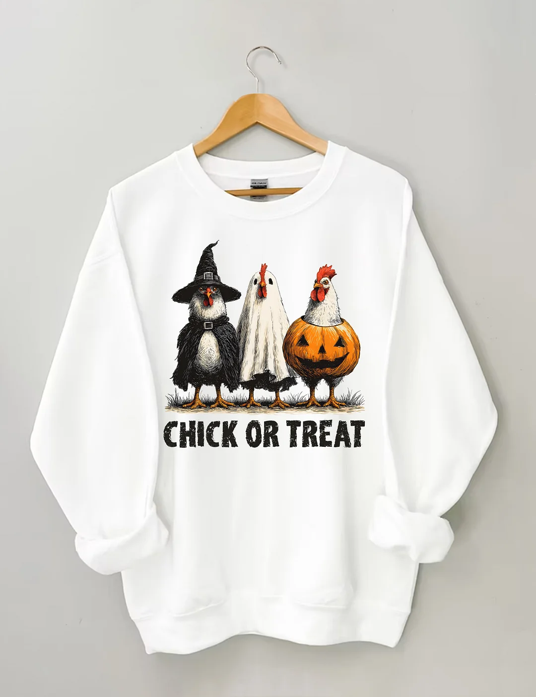 Retro Halloween Chicken Sweatshirt