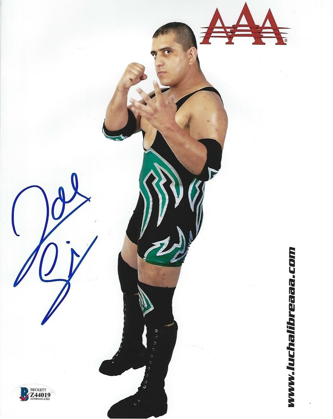 Joe Lider Signed 8x10 Photo Poster painting BAS COA AAA Picture Autograph Hardcore Lucha Libre 2