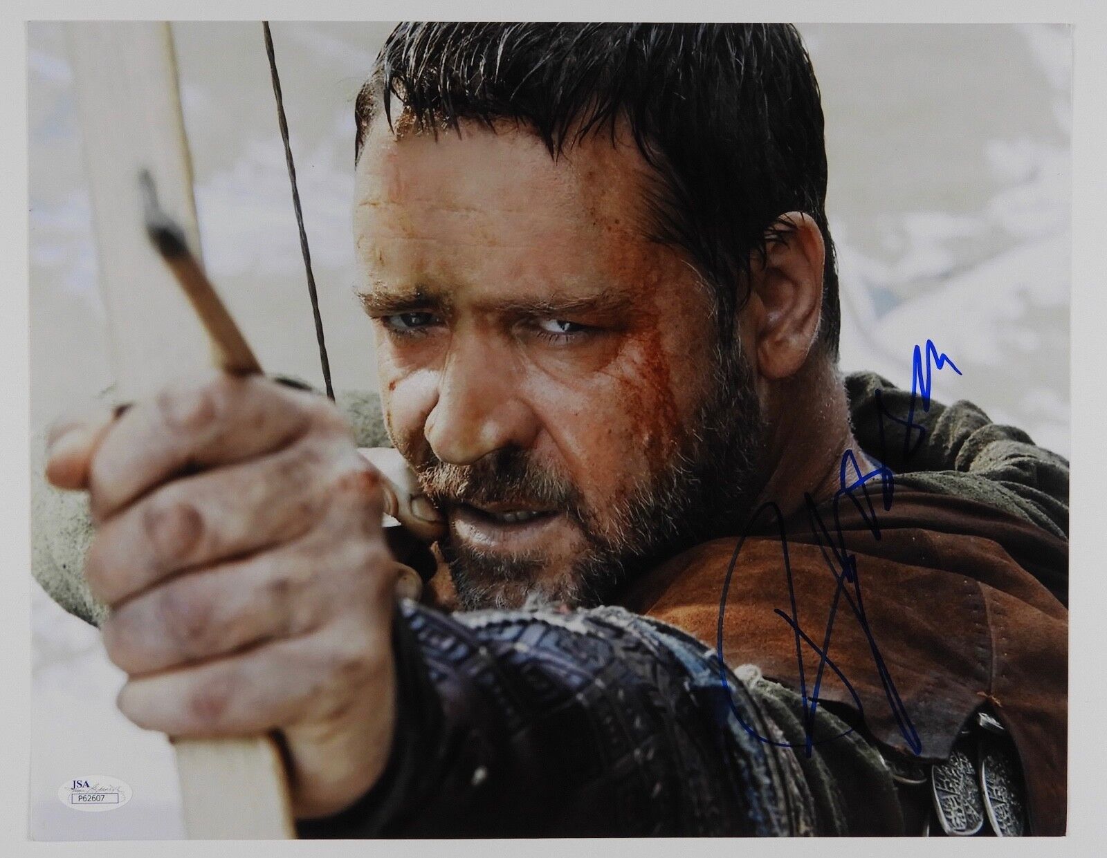 Russell Crowe Autograph JSA 11 x14 Signed Photo Poster painting Gladiator Robin Hood