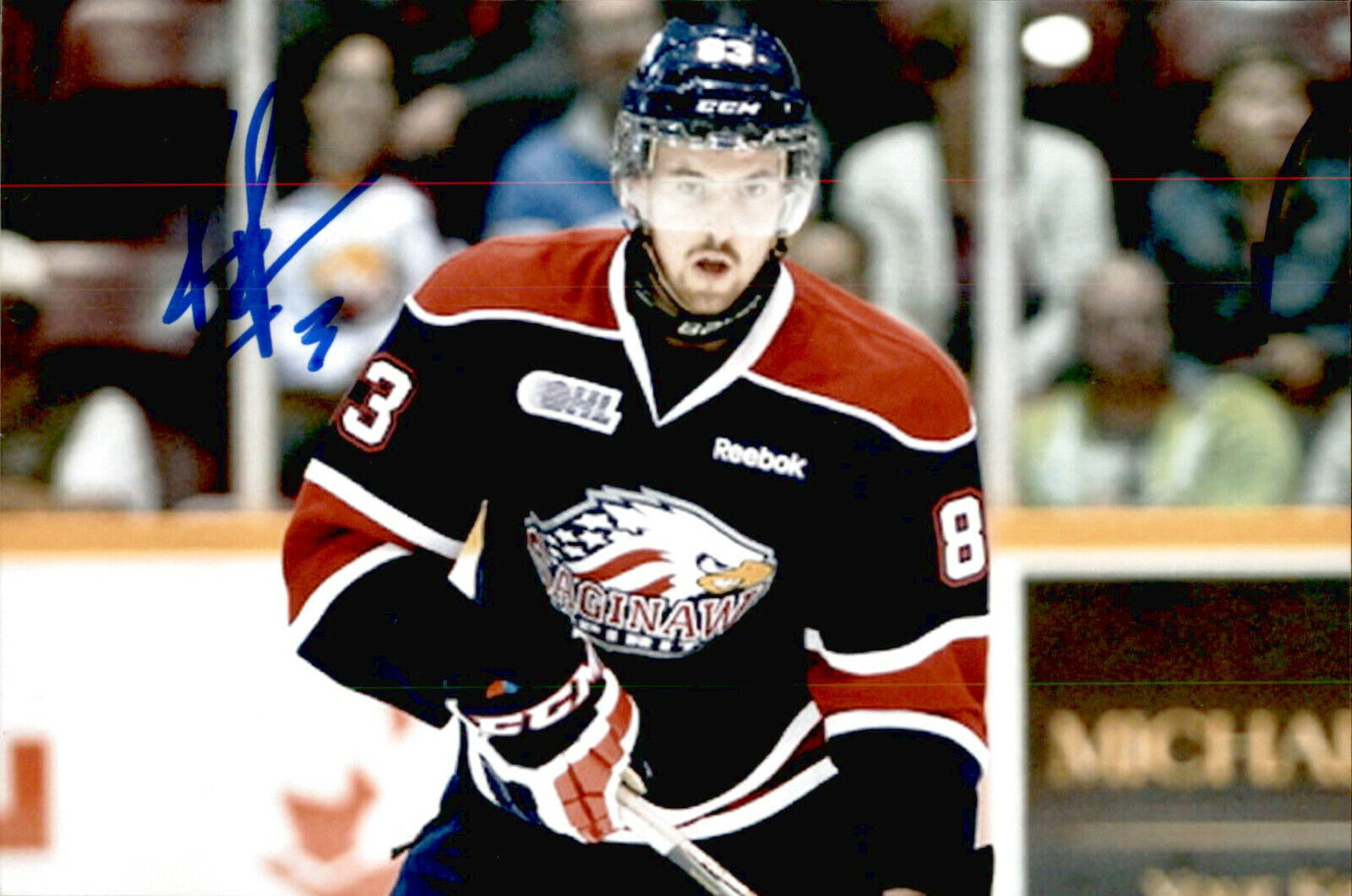 Brandon Prophet SIGNED 4x6 Photo Poster painting SAGINAW SPIRIT