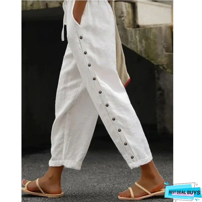 Loosen Casual Cotton Pants