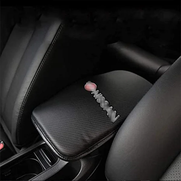 Car Carbon FiberCentral Armrest Protective Cover