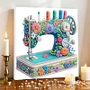 Framed Diamond Painting - Special Shaped - Sewing Machine (25x25cm)