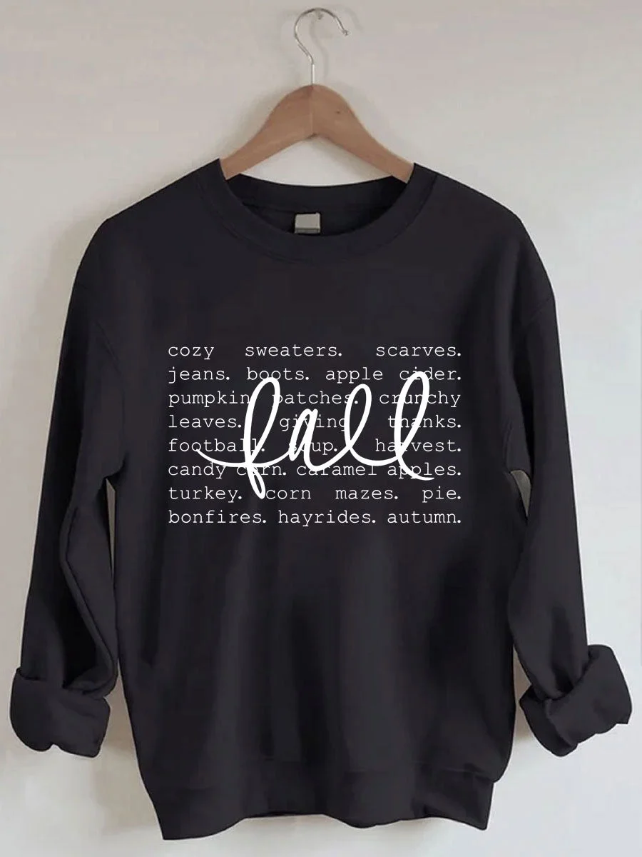 Fall Words Sweatshirt