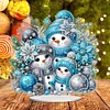 DIY Christmas Snowman Special Shape Diamond Painting Desktop Ornaments