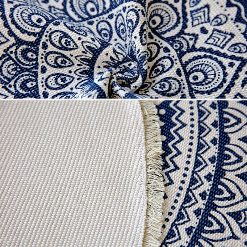 Cotton Area Rug for Living Room / Bedroom