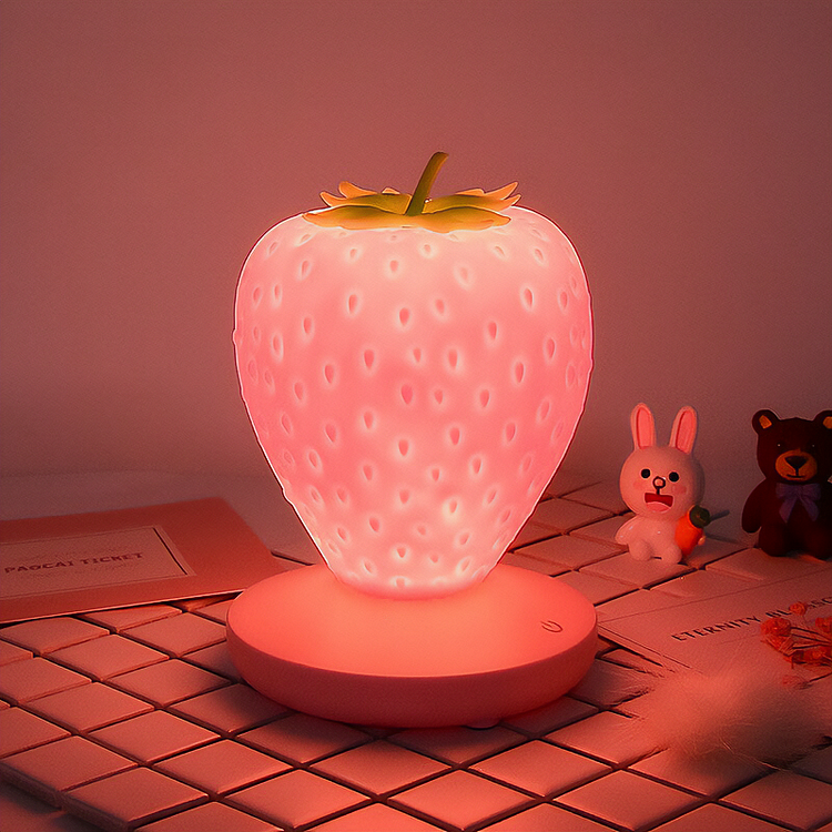 Cute Strawberry LED Touch Lamp - Gotamochi Kawaii Shop, Kawaii Clothes