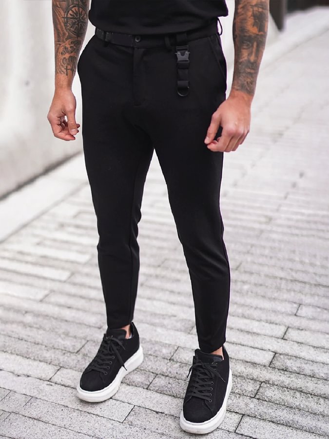Men's Casual Letter Waist Pants