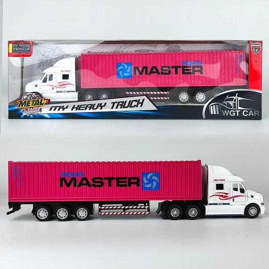 Free shipping for all: 1:64 alloy container, rebound container