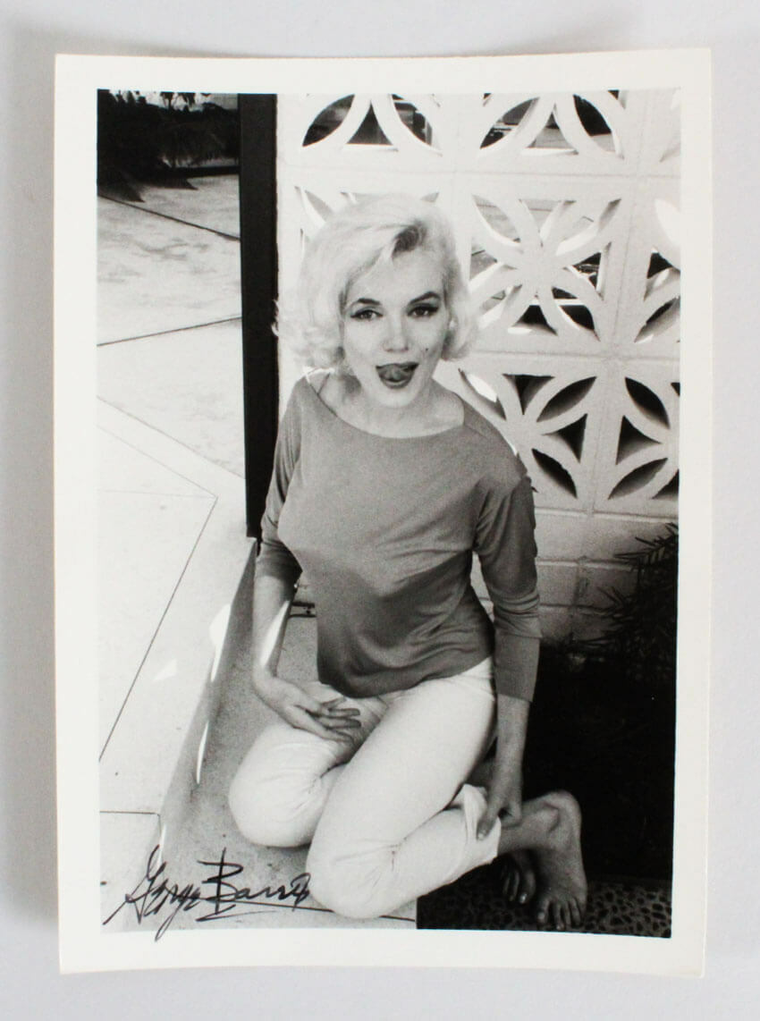 MARILYN MONROE & GEORGE BARRIS SIGNED AUTOGRAPH 8.5 X11 Photo Poster painting REPRINT HOLLYWOOD