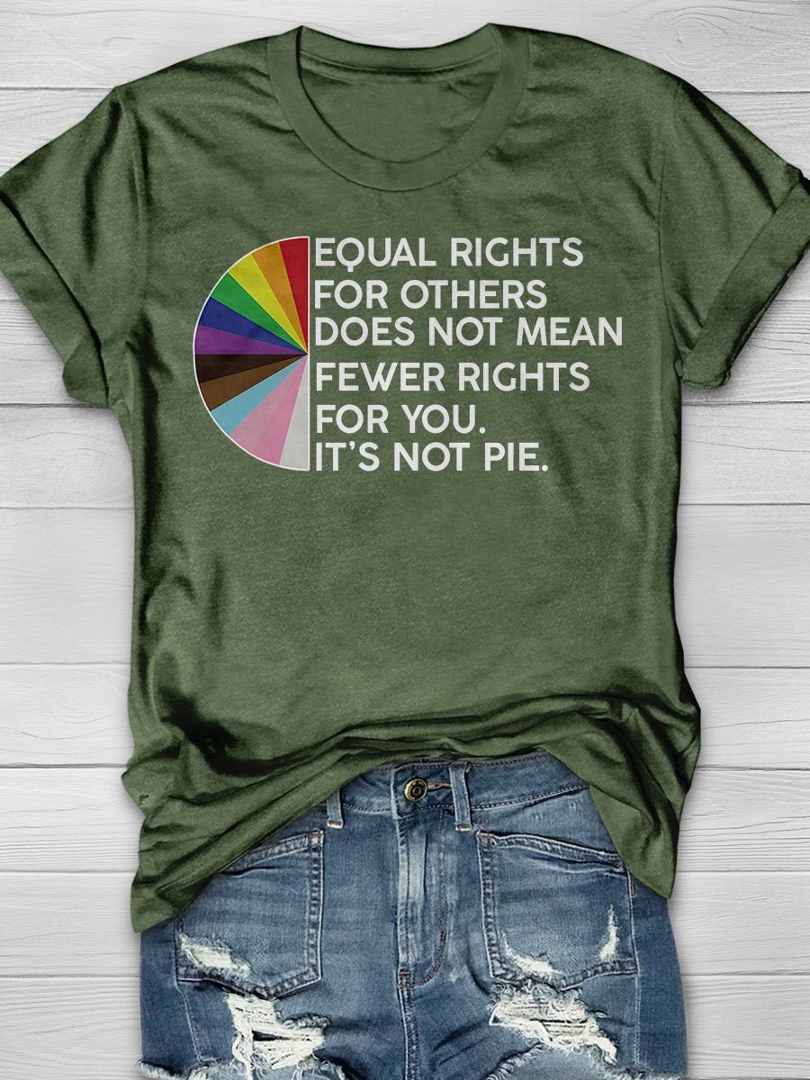 Equal Rights For Others Print Short Sleeve T-shirt
