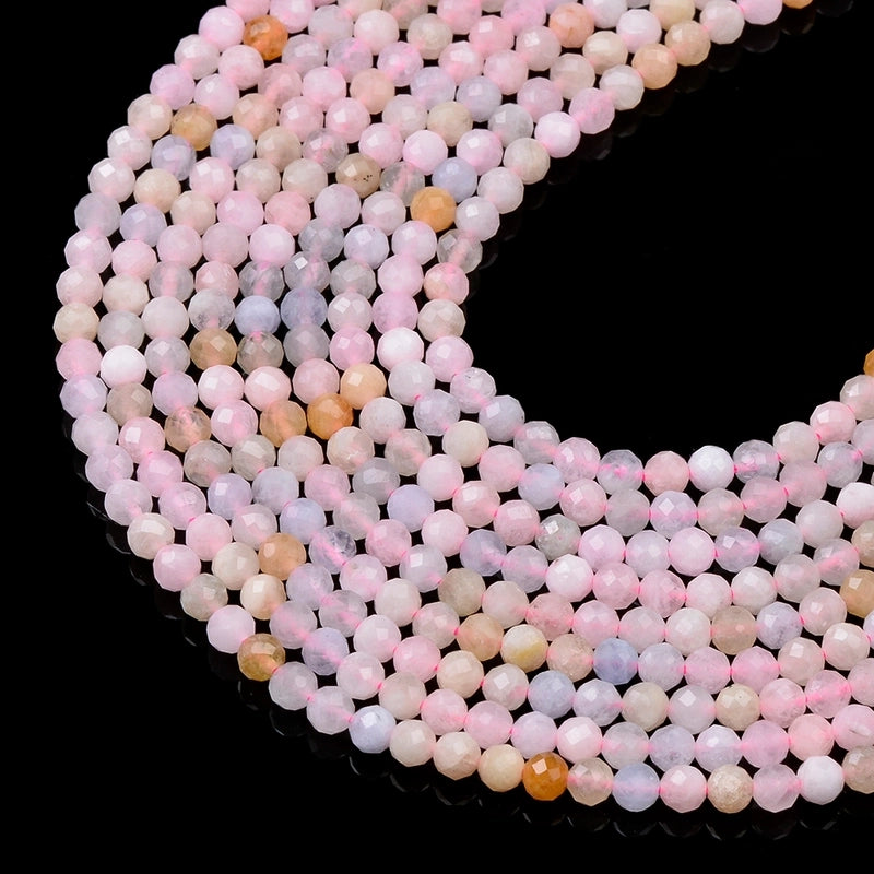 One Diameter 3mm Diameter 4mm Hole Under 1mm Natural Stone Morganite Geometric Jewelry Accessories