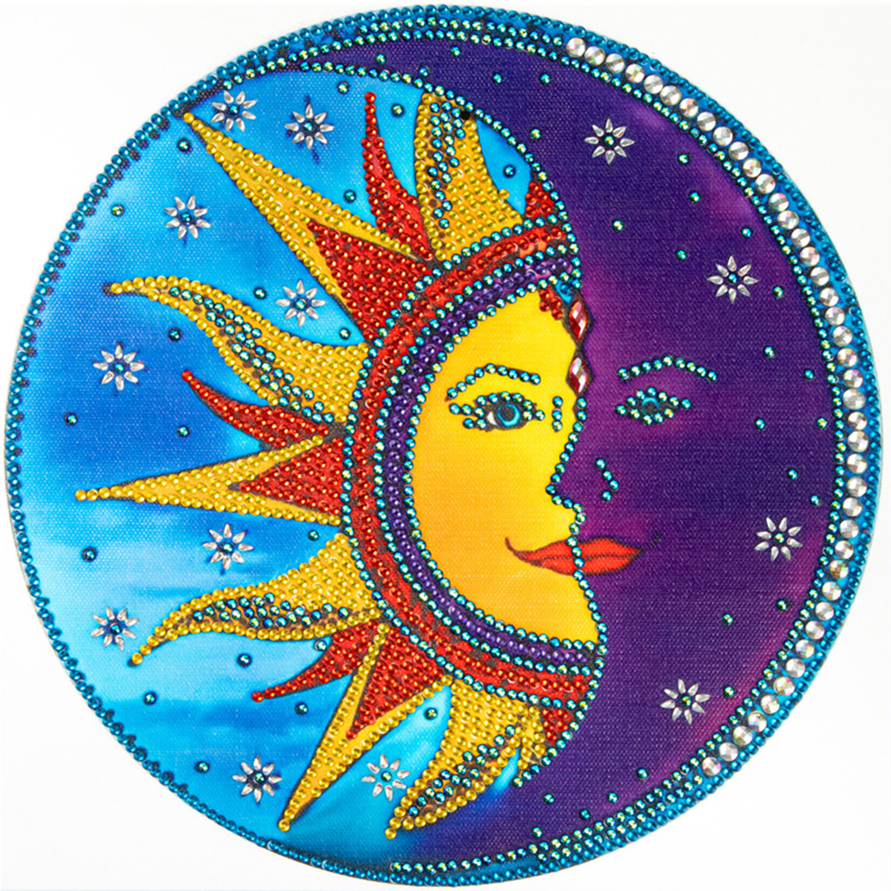 

Sun and Moon - Special Shaped Diamond Painting - 30*30CM, 501 Original
