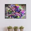 (US Only)5D DIY Full Round Drill Partial AB Diamond Painting Purple Butterfly Art 65x45cm
