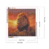 (50*50cm)Lion - Full Round Drill Diamond Painting