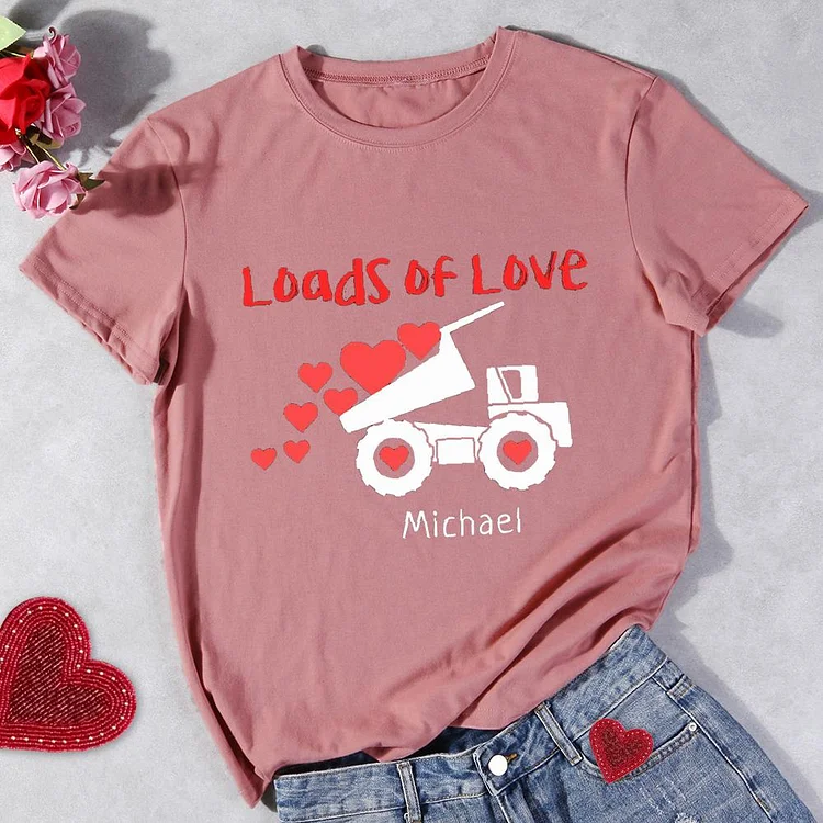 Loads Of Love Round Neck T-shirt-Annaletters