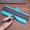 Plastic Irregular Shaper Profile Ruler Gauge Duplicator Contour Scales