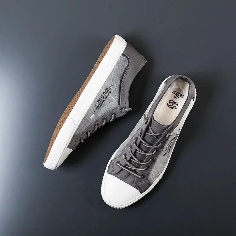 Nine o'clock Summer New Men Canvas Shoes Hard-wearing Breathable Sneakers All-match Male Vulcanized Shoes Fashion Casual Outside