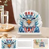 (US Only)US Flag Eagle DIY Diamond Painting Napkin Holder Kit Gift for Friend Family