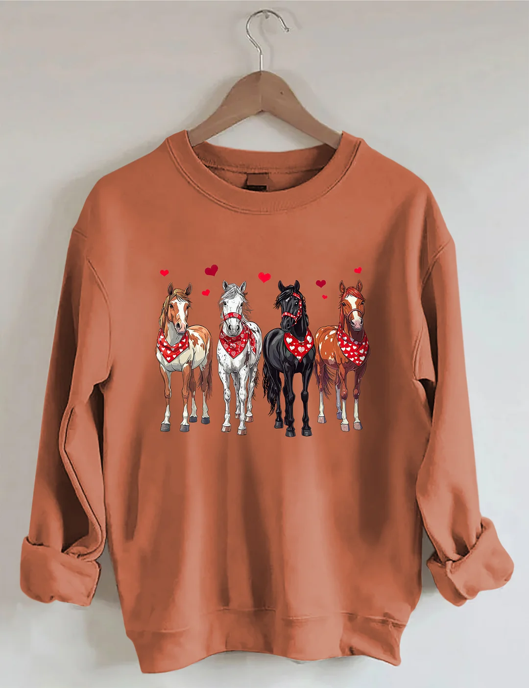 Valentine Horse Sweatshirt