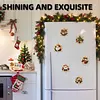 6PCS Snowflake Xmas Set DIY Pearl Diamond Painting Christmas Fridge Magnets, Sparkling Rhinestone Refrigerator Magnet Craft Kit for Home Decor & Gifts
