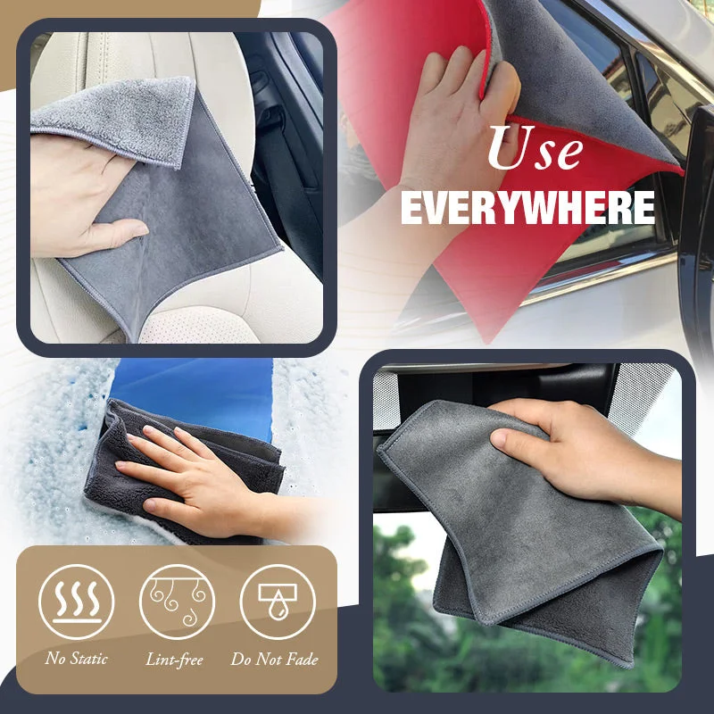 Car logo Suede Double-sided Absorbent Car Drying Towel